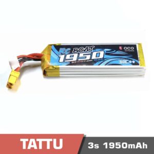 Battery Lipo 3s 1950mAh 30C Tattu RC boat