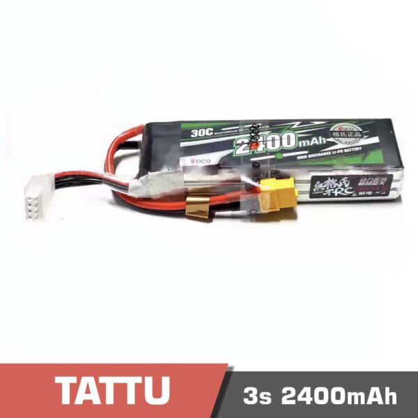 3s 2400 30c - battery lipo 3s 2400mah 30c tattu - motionew - 3