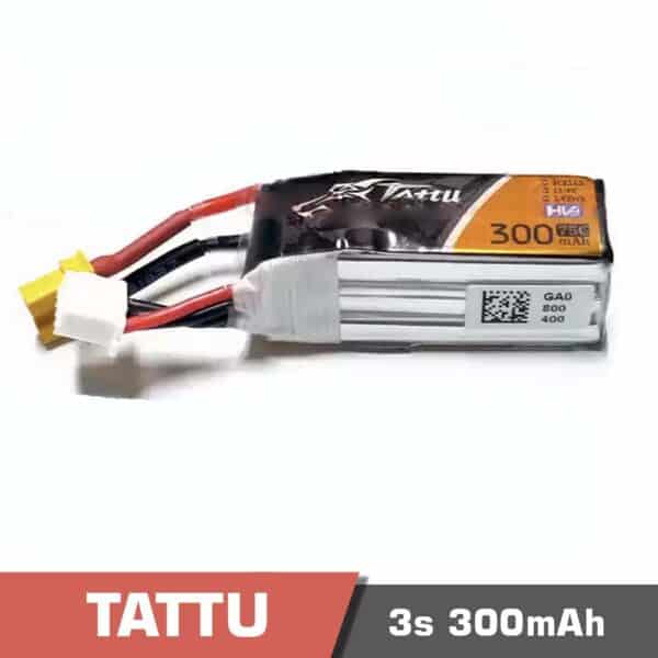 3s 30075c - battery lipo 3s 300mah 75c tattu for fpv drone - motionew - 3