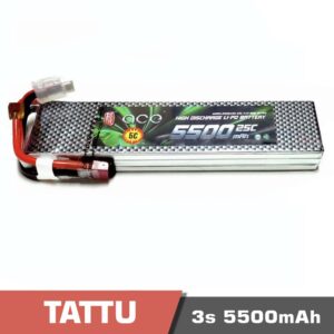 Battery Lipo 3s 5500mAh 25C Tattu