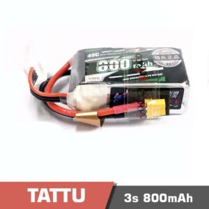 Battery Lipo 3s 800mAh 45C Tattu XT30 Connector