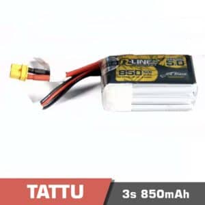 Battery Lipo 3s 850mAh 150C Tattu – R-LINE 5.0