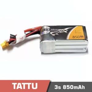 Battery Lipo 3s 850mAh 75C Tattu for FPV drone