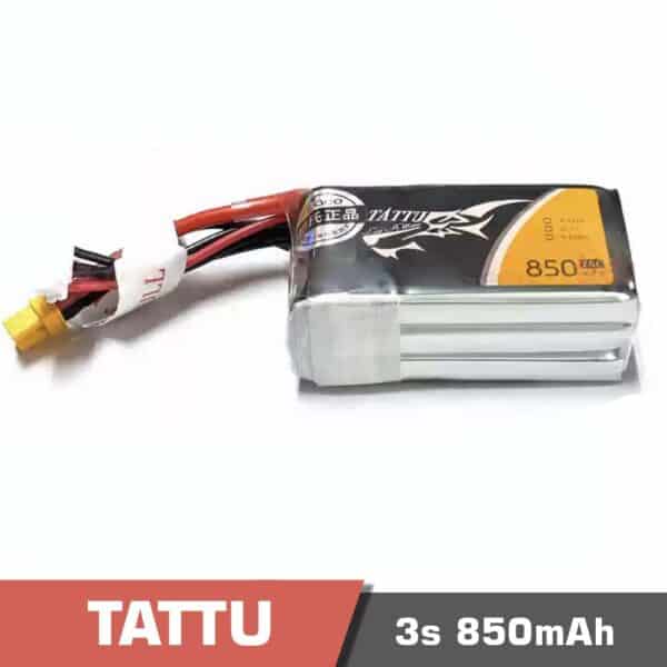 3s 850 75c - battery lipo 3s 850mah 75c tattu for fpv drone - motionew - 3