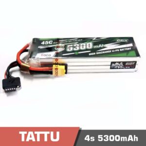 Battery Lipo 4s 5300mAh 45C Tattu G-Tech Smart