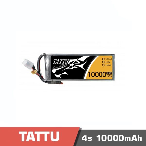 4s 10000 25c - battery lipo 4s 10000mah 25c tattu - motionew - 4