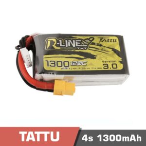 Battery Lipo 4s 1300mAh 120C Tattu R-Line 3.0