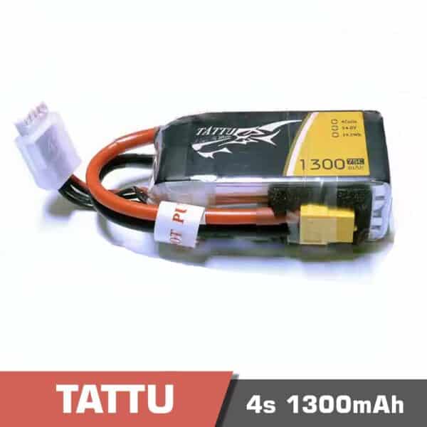 4s 1300 75c - battery lipo 4s 1300mah 75c tattu - motionew - 4