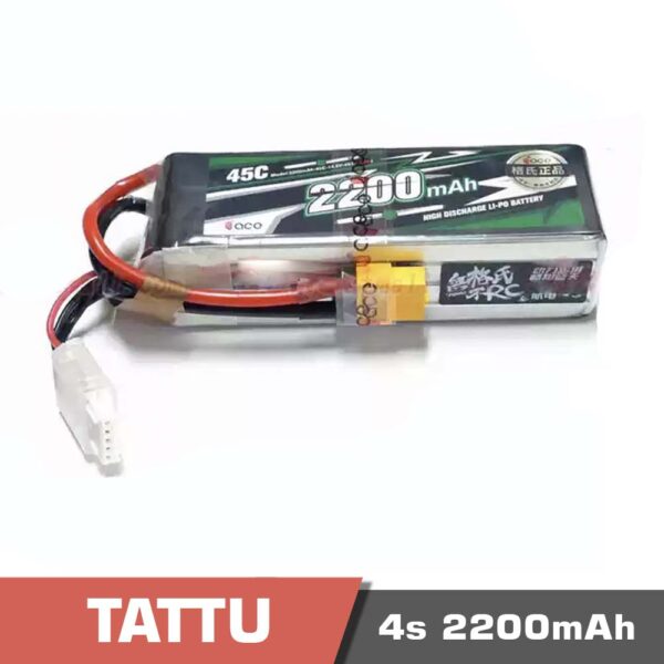 4s 2200max - battery lipo 4s 2200mah 45c tattu - motionew - 3