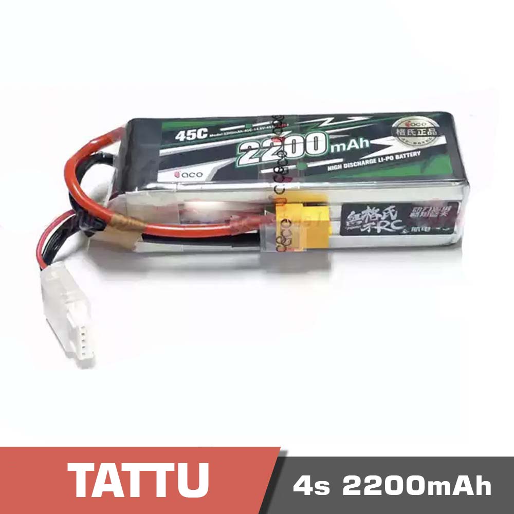 4s - battery lipo 2s 2200mah 50c tattu - motionew - 1