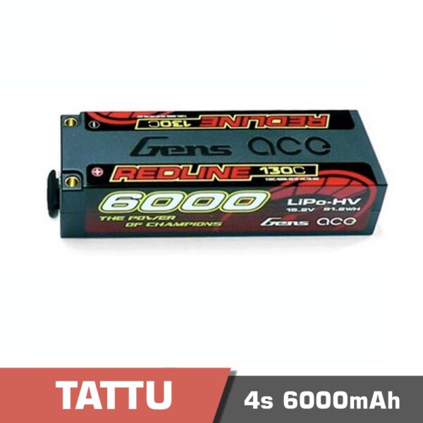 4s 6000 redline 130c - battery lipo 4s 6000mah 130c tattu redline - motionew - 3