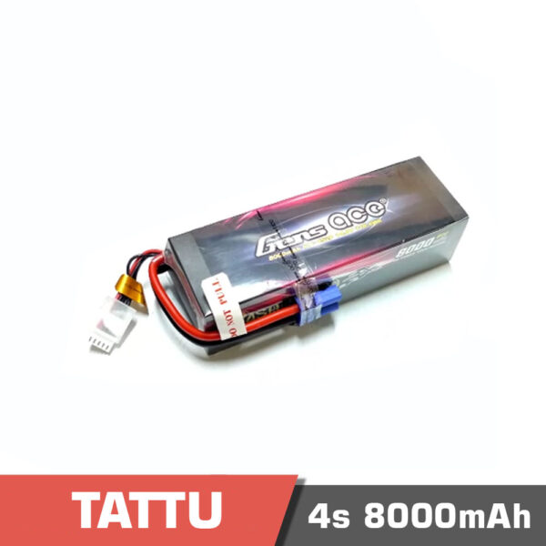 4s 8000 bashing 80c - battery lipo 4s 8000mah 80c tattu bashing - motionew - 3