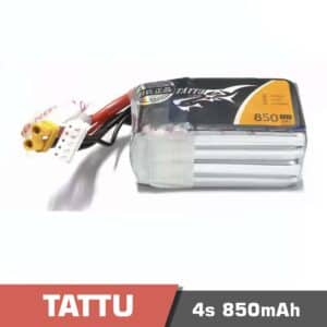 Battery Lipo 4s 850mAh 75C Tattu for FPV Drone