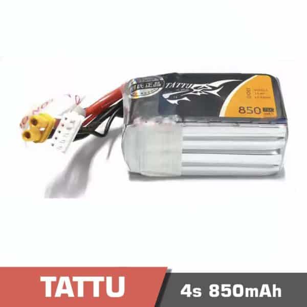 4s 850 75c - battery lipo 4s 850mah 75c tattu for fpv drone - motionew - 3