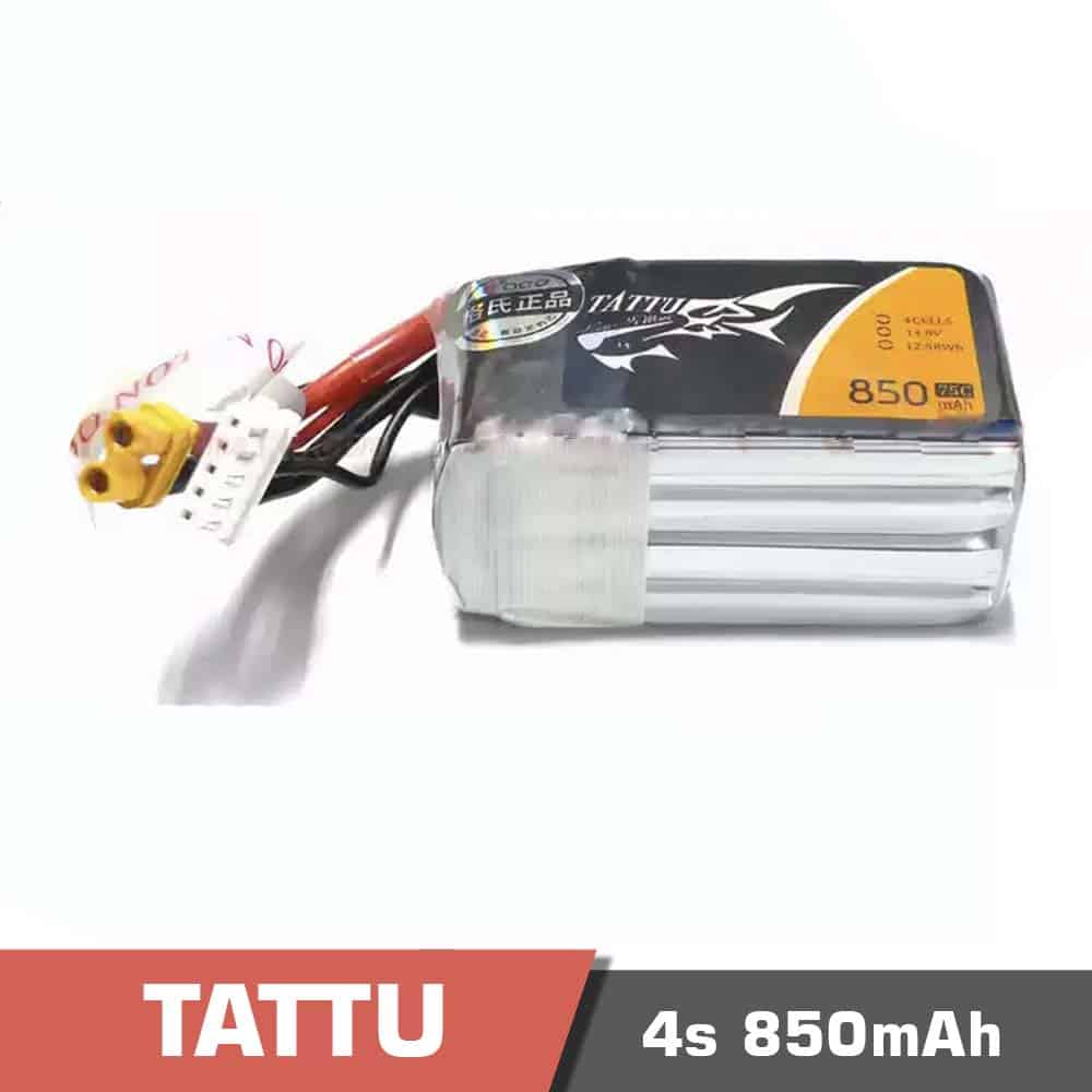 4s 850 75c - battery lipo 4s 650mah 75c tattu for fpv drone - motionew - 2