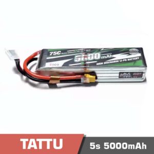 Battery Lipo 5s 5000mAh 75C Tattu