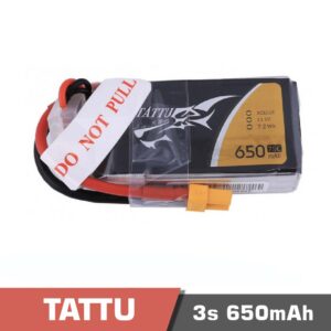 Battery Lipo 3s 650mAh 75C Tattu