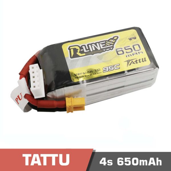 650 4s95c rline - battery lipo 4s 650mah 95c tattu r-line - motionew - 3