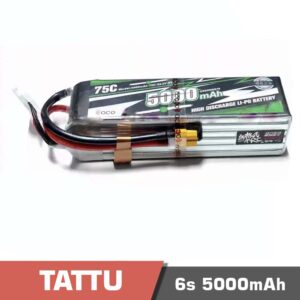 Battery Lipo 6s 5000mAh 75C Tattu