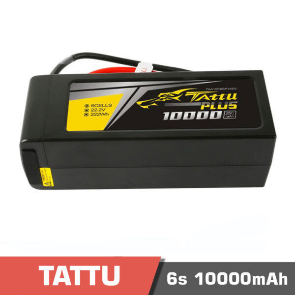 6s 10000 plus - battery lipo 6s 10000mah 25c tattu plus - motionew - 4