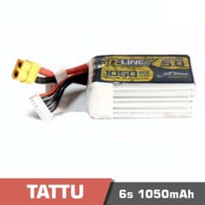 Battery Lipo 6s 1050mAh 150C Tattu – R-LINE 5.0