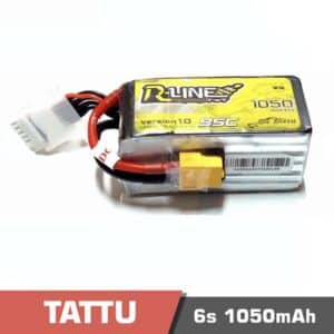 Battery Lipo 6s 1050mAh 95C Tattu R-Line