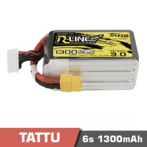 Battery Lipo 6s 1300mAh 120C Tattu R-Line 3.0