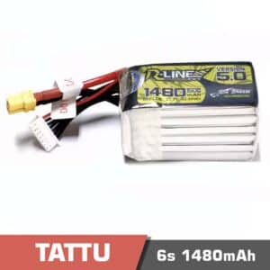 Battery Lipo 6s 1480mAh 150C Tattu – R-LINE 5.0