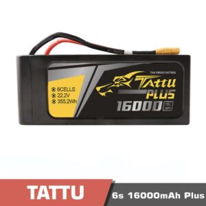 Battery Lipo 6s 16000mAh 15C Tattu Plus