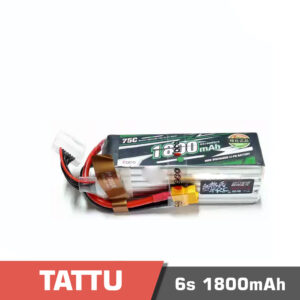 Battery Lipo 6s 1800mAh 75C Tattu