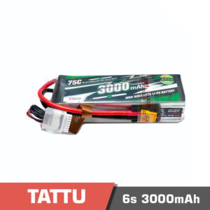 Battery Lipo 6s 3000mAh 75C Tattu