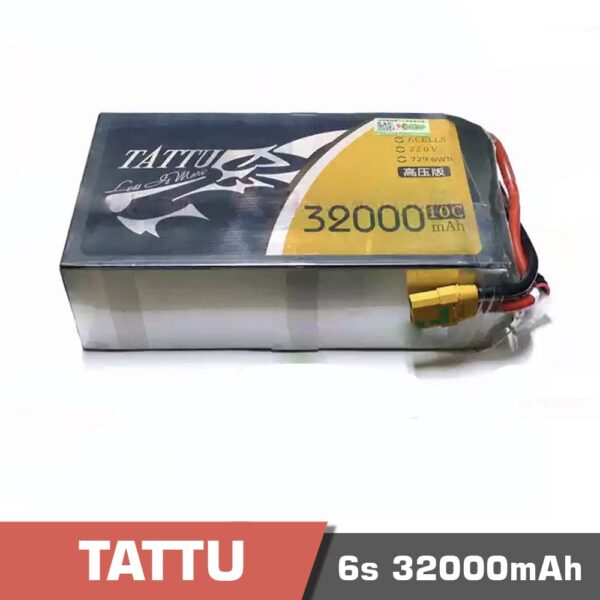 6s 32000 - battery lipo 6s 32000mah 10c tattu high voltage (hv) - motionew - 4