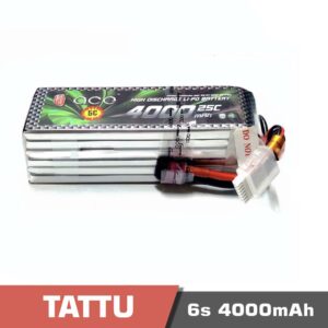 Battery Lipo 6s 4000mAh 25C Tattu T plug