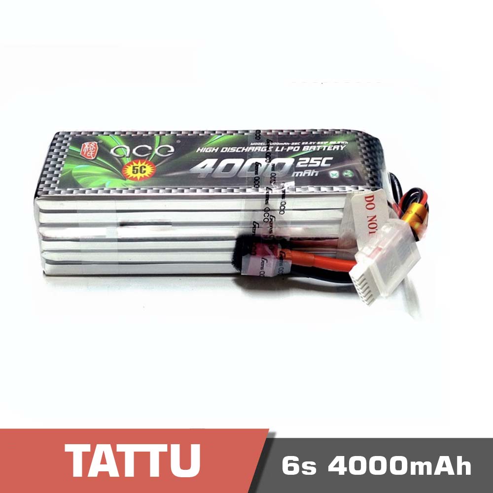 6s 4000 25c t - battery lipo 5s 5300mah 30c tattu - motionew - 1