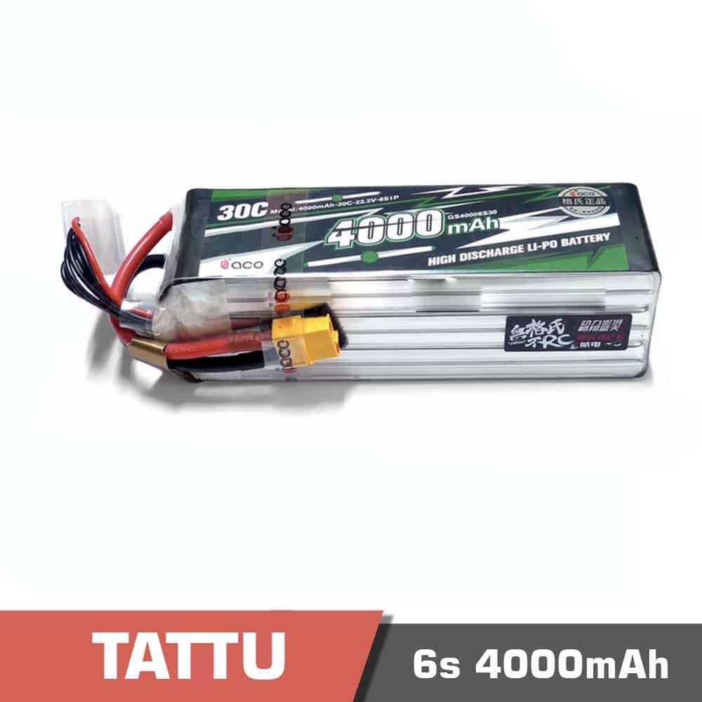 6s 4000 30c - battery lipo 6s 4600mah 75c tattu - motionew - 1