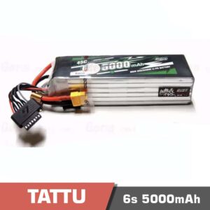 Battery Lipo 6s 5000mAh 45C Tattu G-Tech Smart