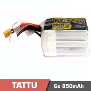 Battery Lipo 6s 850mAh 150C Tattu – R-LINE 5.0