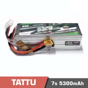 Battery Lipo 7s 5300mAh 45C Tattu