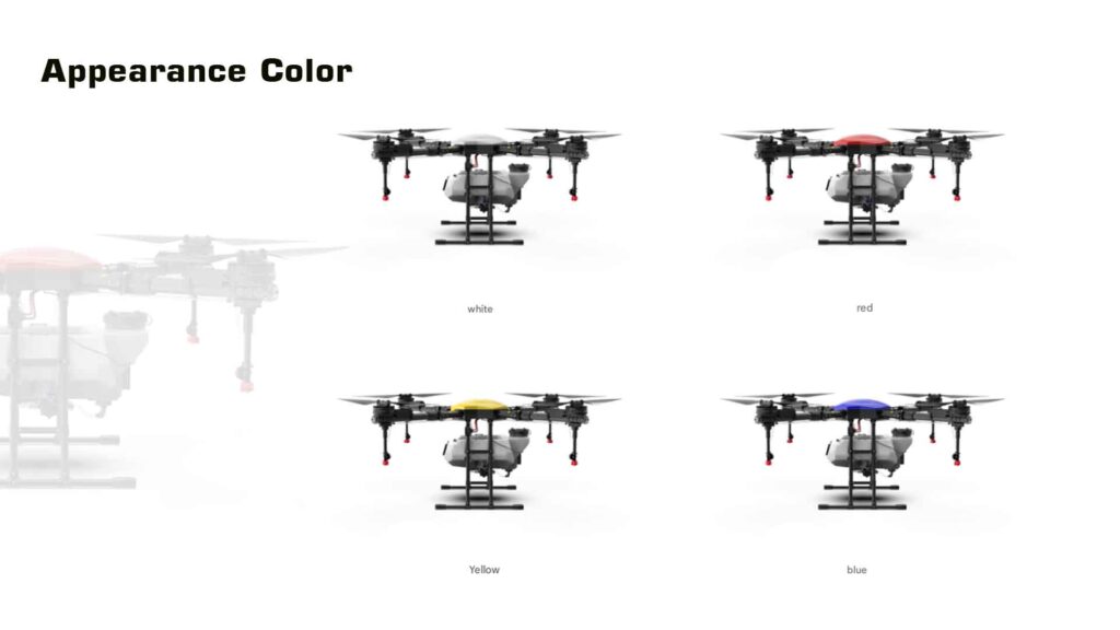 Appearance color of ev410 / ev416 agricultural drone