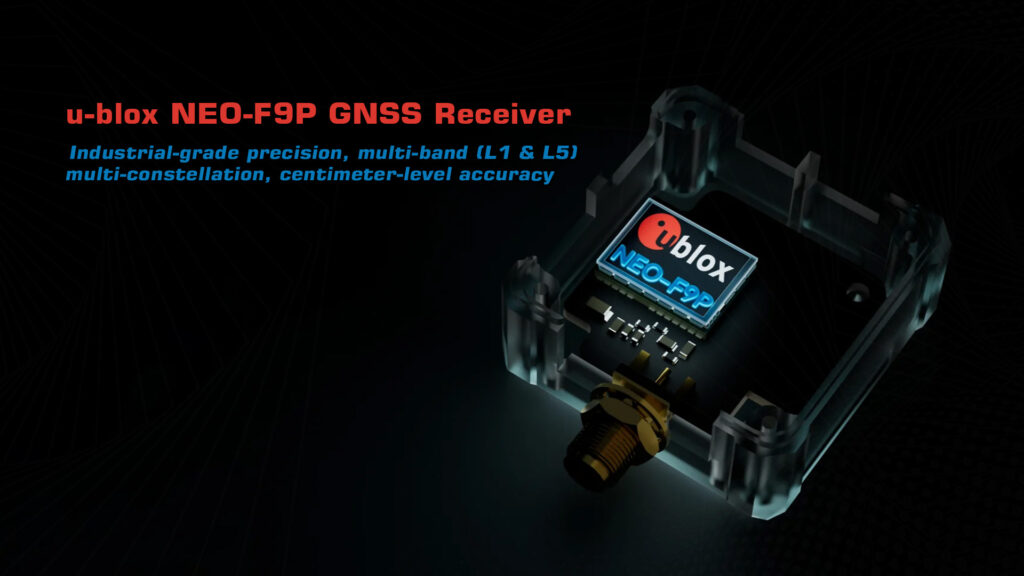 U-blox neo-f9p gnss receiver of holybro h-rtk neo-f9p