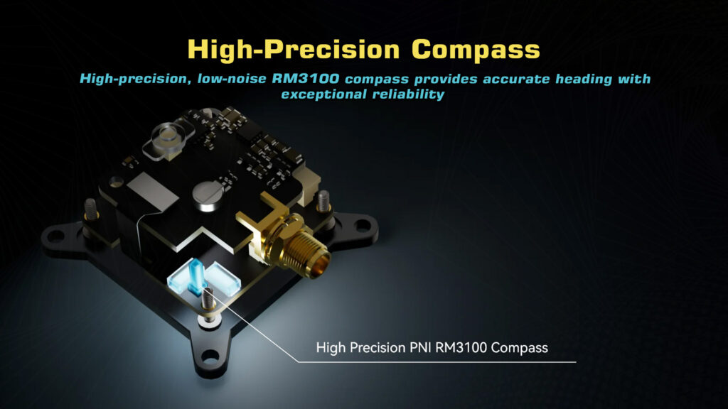 High-precision compass of h-rtk neo-f9p