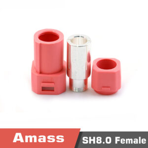 Amass AS250 SH8.0-M/F silver-plated 8mm anti-reverse plug high current lithium battery connector