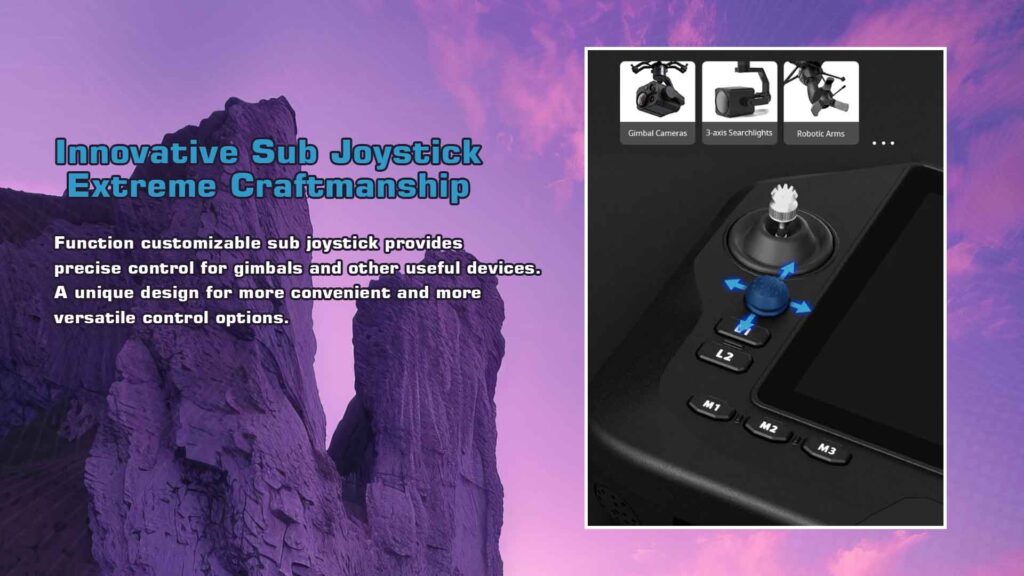 Siyi unirc 7 / 7 pro innovative sub joystick extreme craftmanship