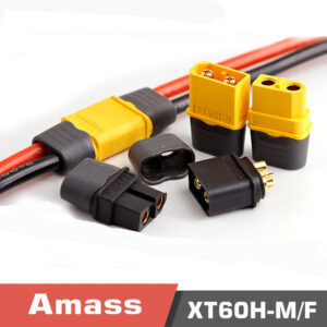 Amass XT60H plug with sheath version aircraft model 3.5mm gold-plated plug T plug connector