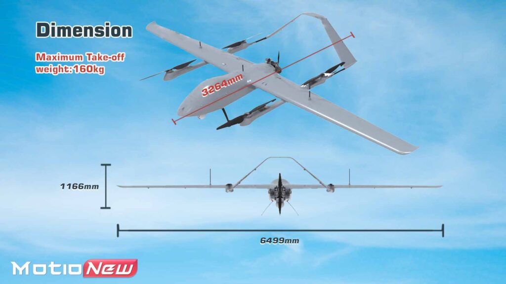 Dimension and max take-off weight of eule mh649