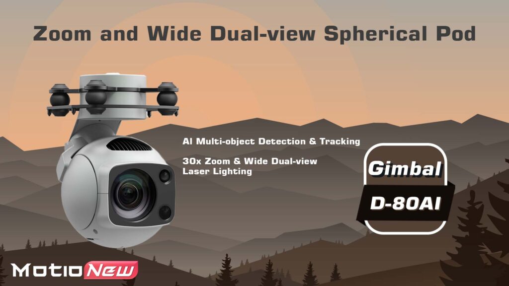 Zoom and wide d-80ai dual-view spherical pod