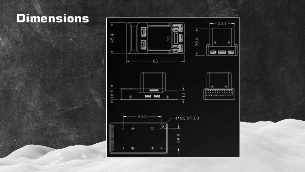 High-level v7 pro dimensions