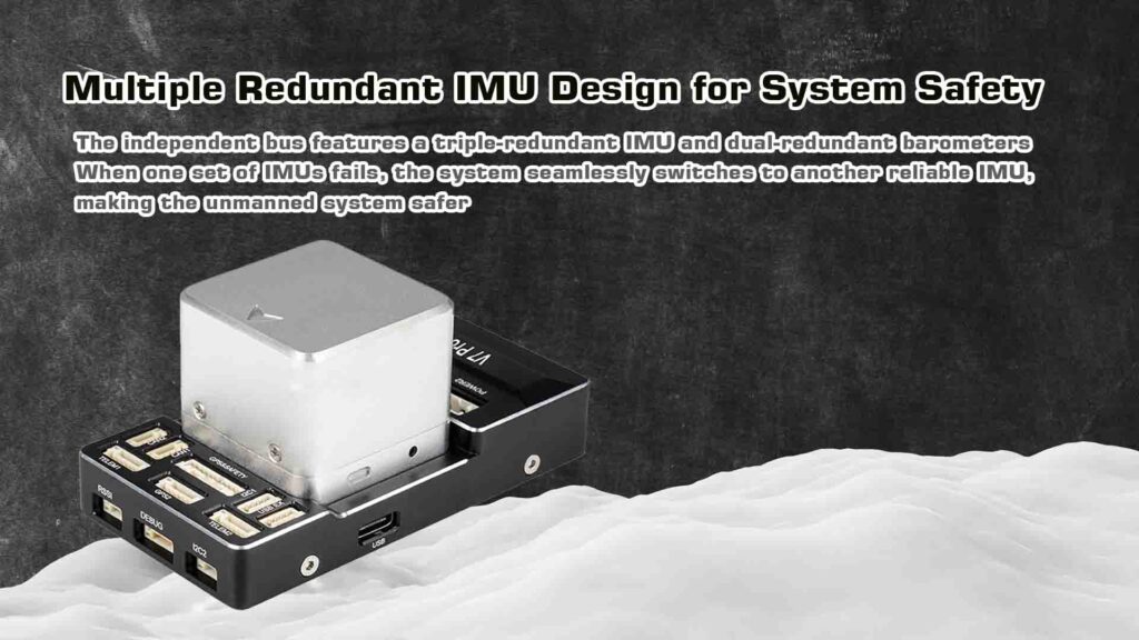 High-level v7 pro multiple redundant imu design for system safety