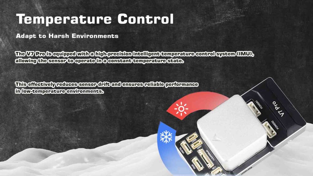 Temperature control of high-level v7 pro