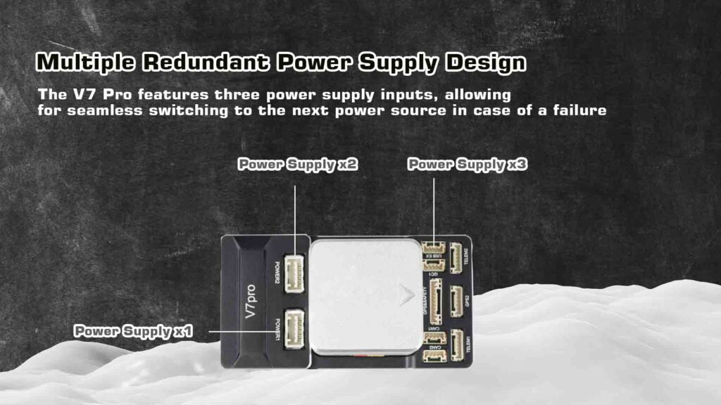 Multiple redundant power supply design of high-level v7 pro